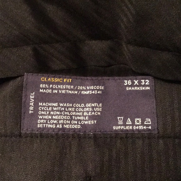 Men’s black suit set blazer 44R pants 36x32 - Picture 6 of 6